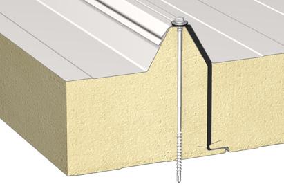 2.3. STŘEŠNÍ PANELY Střešní panely Balex Metal jsou jediné sendvičové panely v naší nabídce schopné unést zvýšené zatížení, např. sníh. To je možné díky lichoběžníkovému tvaru horního obkladu.