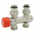 R804406 542,00 10(50) 1/2 L212001001 664,00 1 3/4 L212001002 861,00 1 Termostatické ventily s p ednastavením pro radiátory se st edovým p ipojením, ada FLEXOSAR R807 Ventil