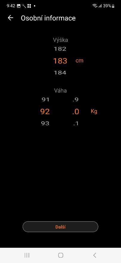 V dalším kroku budete párovat náramek.