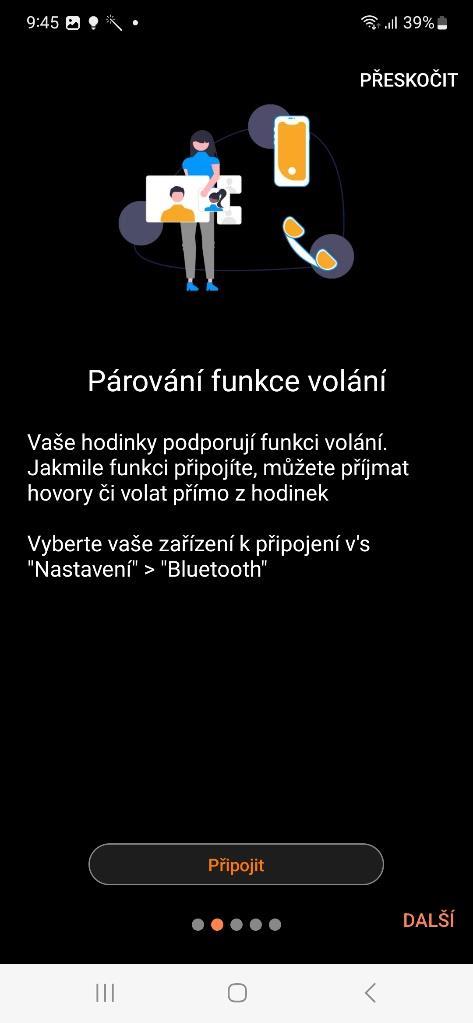 Prosíme tapněte na Připojit a poté Spárovat.