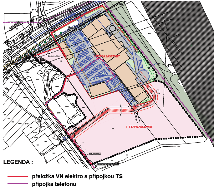 7 Zásobování el. energií a telekomunikace dle územní studie 5.1.