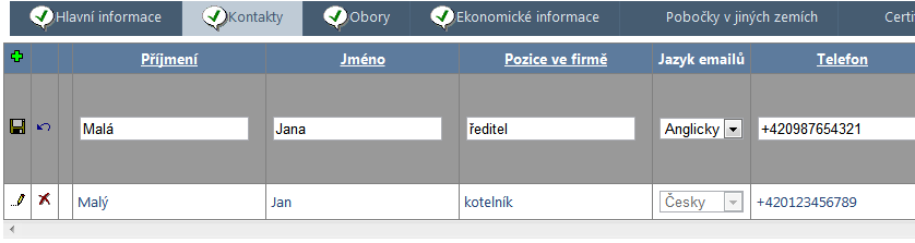 zobrazovat v angličtině.