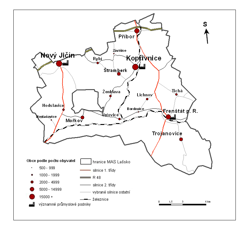 Hlavní průmyslové zóny 12 (obr. 15): Frenštát pod Radhoštěm - Martinská čtvrť, 2,3 ha Průmyslový park Kopřivnice, 75,8 ha Průmyslový park Nový Jičín - Dolní předměstí, 34,3 ha Obr.