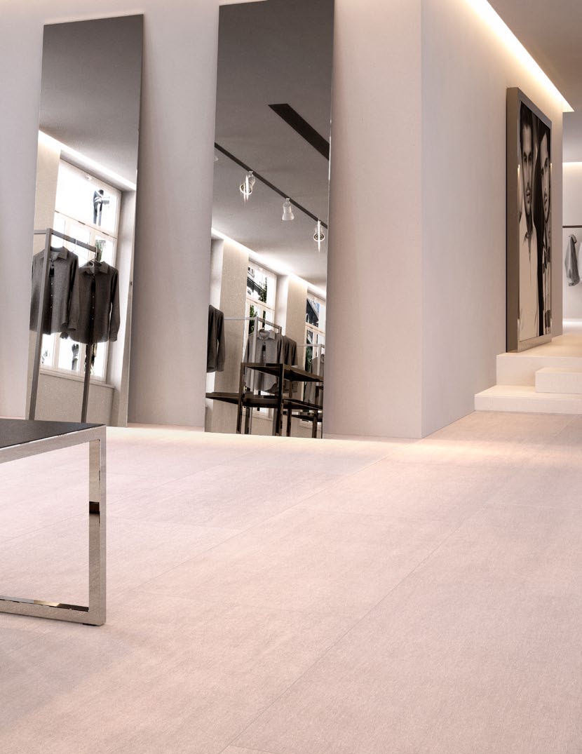 made in italy Slinutá glazovaná dlažba od výrobce Iris byla představena na veletrhu Cersai jako novinka v roce 2013. Tato série nehledá předlohu v přírodních materiálech.