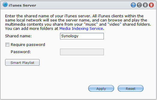 Uživatelská příručka pro produkt Synology NAS Správa mediálního serveru DLNA Přejděte do části Hlavní nabídka > Mediální server, kde můžete procházet a přehrávat multimediální obsah uložený na