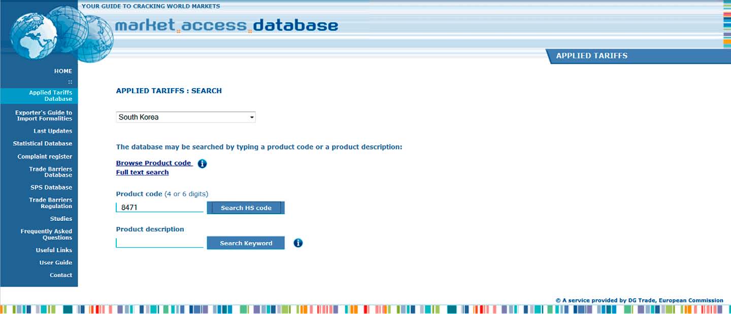 Zdroje na internetu databáze tržních příležitostí Databáze tržních příležitostí (madb.europa.