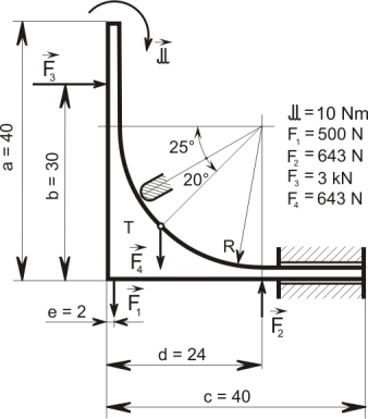 3. VÁZANÉ TĚLESO (vazby typu NNTN) 56 b) Uvolnění tělesa: viz obr. 3.39. A- sféricko-posuvná k.d. - známe působiště a rovinu nositelky výsledné stykové síly.