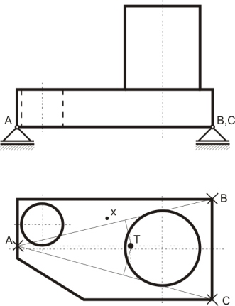 4. SOUSTAVY TĚLES (vazby typu NNTN) 11 E x : 5 8 cos 3 cos 45 = y : B sin 3 sin