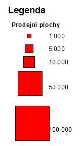 Ty použijeme v případech, kdy potřebujeme získat přesnou představu o kvantitě zobrazovaného jevu z rozměru zobrazovaného symbolu.