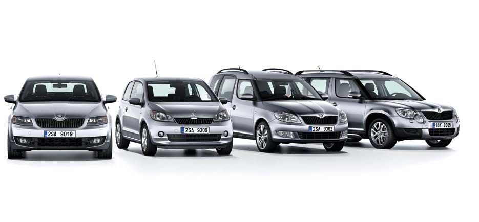 Díky sedmi modelovým řadám nabízí ŠKODA AUTO vhodný vůz pro každou příležitost.