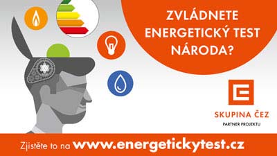 ENERGETICKÝ TEST NÁRODA OD ČEZ POMÁHÁ DOMÁCNOSTEM UŠETŘIT ZA ENERGIE Poslání Energetického testu národa pomoci Čechům odhalit energetické chyby a zbytečné výdaje ukázat, kolik peněz lze doma