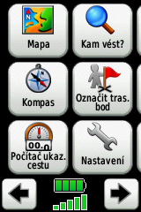 Základní navigace Základní navigace Vstup do položky Aplikace z hlavního menu Z hlavního menu můžete vstoupit do všech aplikací přístroje Dakota.