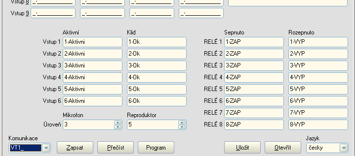 Brána VT10 10.2 Ovládání výstupu prozvoněním Pro ovládání výstupů RELÉ 1 a RELÉ 2 je možné použít prozvonění brány.