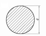 Kruhová ocel Kruhová ocel S235JR/EN 10025, (RST 37.2/DIN 17100) Rozměrová tolerance: EN 10060 (DIN 1013/T.