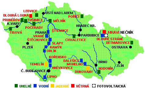 Přehled zdrojů energie v ČR Elektrárny v ČR [online]. [cit. 2009-10-08].