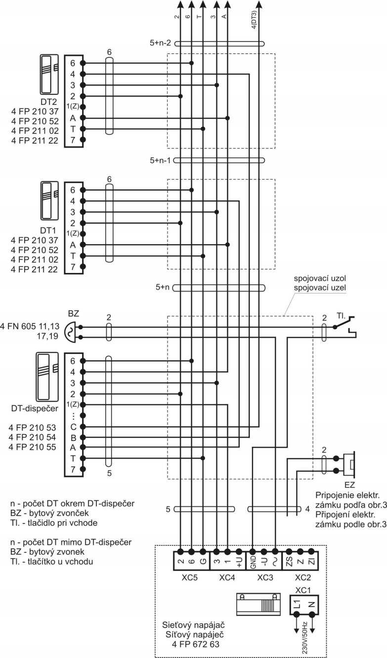 Zapojení SN 4 FP 672 63 v