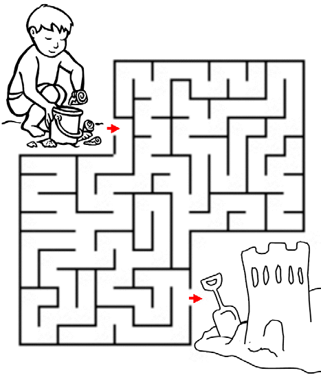 2. Summer at the Beach Maze: help the