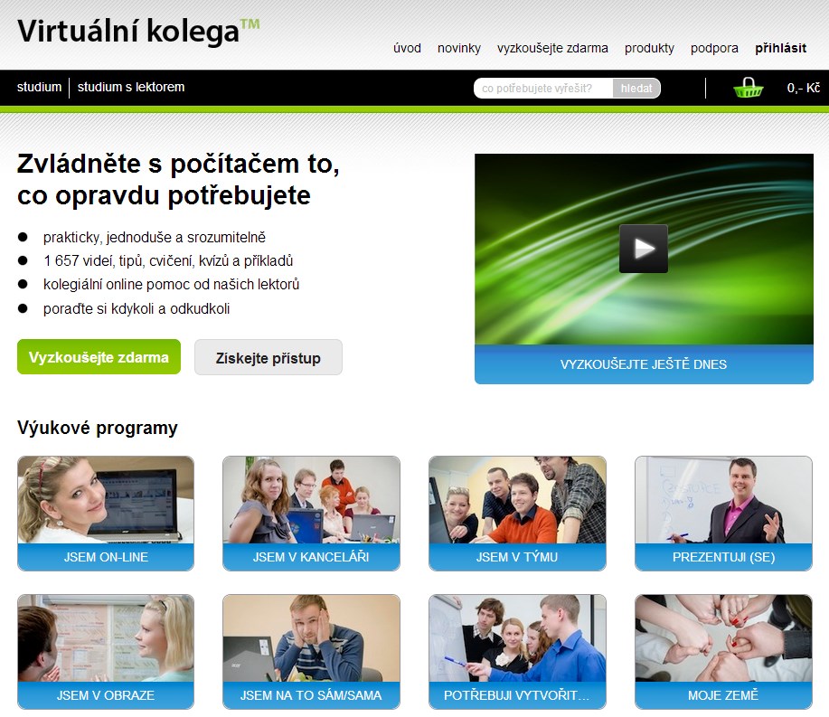 Zvládněte s počítač Na www.virtualnikolega.