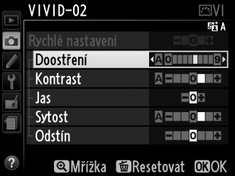 pro vymazání uživatelských předvoleb Picture Control z paměťové karty vyberte možnost Načíst/uložit v menu položky Správa předv. Picture Control a stiskněte tlačitko 2.