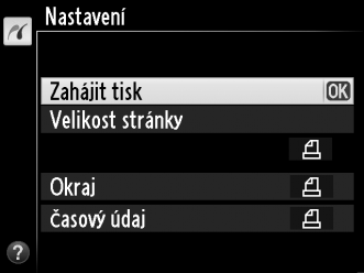 Stisknutím tlačítka 4 nebo 2 procházejte snímky na paměťové kartě. Vybraný snímek zobrazíte stisknutím a podržením tlačítka X. Výběr aktuálního snímku pro tisk provedete stisknutím tlačítka 1.