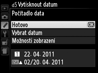 e: Bracketing/blesk e1: Zábl. režim vestav. blesku Tlačítko G A menu uživatelských funkcí Slouží k nastavení zábleskového režimu vestavěného blesku pro režimy P, S, A a M.