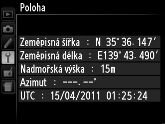 Přenos pomocí Eye-Fi Tlačítko G B menu nastavení Tato položka se zobrazuje pouze tehdy, když je ve fotoaparátu vložena paměťová karta Eye-Fi (k dostání samostatně u obchodníků).