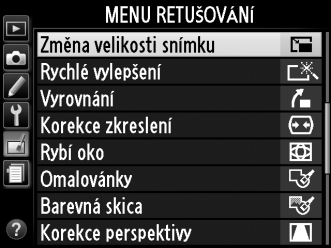 A Přehrávání kopií se změněnou velikostí Pokud jsou zobrazeny kopie se změněnou velikostí, nemusí být dostupná funkce zvětšení výřezu snímku.