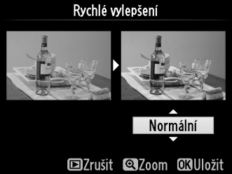 Rybí oko Tlačítko G N menu retušování Vytváří kopie snímků, které vypadají, jakoby byly pořízeny objektivem typu rybí oko.