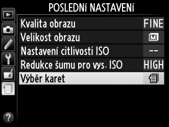 4 Umístěte novou položku. Stisknutím tlačítka 1 nebo 3 přemístíte položku v menu Moje menu nahoru nebo dolů. Novou položku přidáte stisknutím tlačítka J.