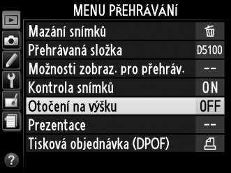 4 Umístěte kurzor do vybraného menu. Stisknutím tlačítka 2 umístěte kurzor do vybraného menu. 5 Vyberte položku menu. Stisknutím tlačítka 1 nebo 3 vyberte položku menu. X 6 Zobrazte dostupné možnosti.