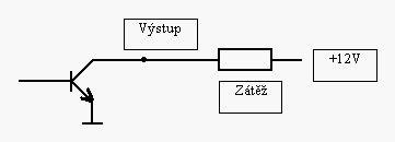 Příklad zapojení odporové zátěže s napájením 12V: Pro výstup II je na desce elektroniky k dispozici nasazovací propojka, pomocí níž lze volit klidový stav výstupního tranzistoru Propojka OP