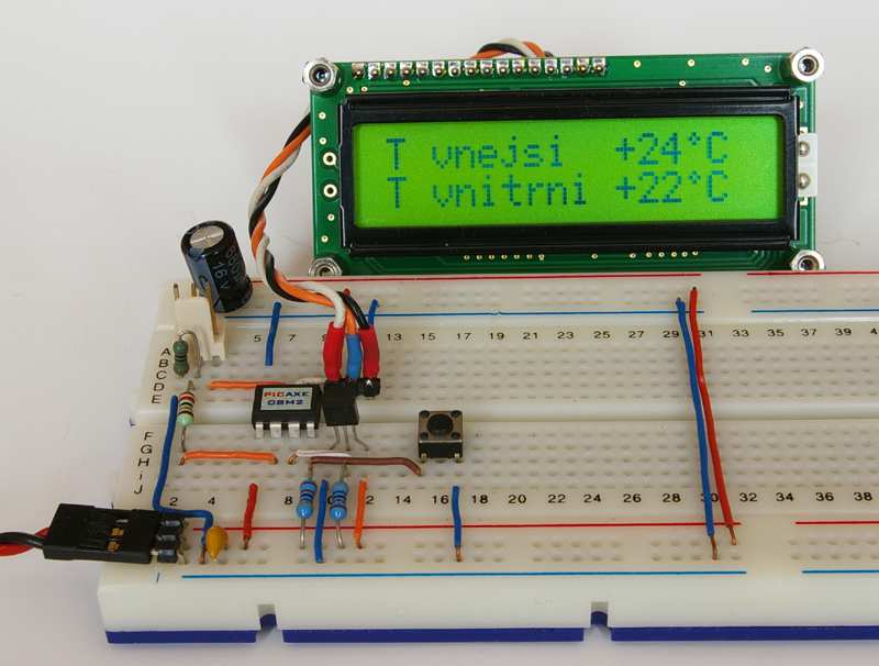 READTEMP12 je obdobou předchozího příkazu, ale pracuje s proměnnou typu word a ukládá do ní teplotu v 1/16 C (1 bit = 0,0625 C).