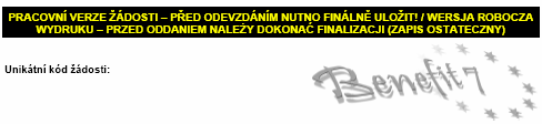 Tisk Příručka používání aplikace Benefit7 pro oblast podpory 3.3: Fond mikroprojektů Volba tisk provede převedení webové žádosti do souboru PDF a umožní její vytištění.