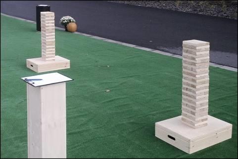 OBŘÍ JENGA VĚŽ 2 x věž Klasická stolní hra Jenga věž v obřím provedení.