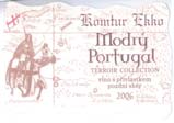 Modrý Portugal 2006 pozdní sběr Velkopavlovická Čejkovice 14. 10. 2006 Evidenční číslo vína: 53 22,0 632 2 170 1,7 4,6 12,3 23,1 Víno temně rubínově červené barvy.
