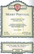 Evidenční číslo vína: 54 Modrý Portugal 2006 jakostní odrůdové víno Velkopavlovická Velké Bílovice Vinohrádky černozem 20. 10.