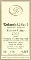 Rulandské šedé 2004 slámové víno Velkopavlovická Žabčice Kovalov písčitá 3. 10.