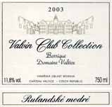 Evidenční číslo vína: 99 Rulandské modré barrique 2003 výběr z hroznů Mikulovská Brod nad Dyjí Dunajovský kopec hlinitá 2. 10.