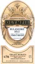 Evidenční číslo vína: 23 Rulandské bílé 2005 výběr z hroznů Slovácká Kyjov Choboty hlinito-písčitá 15. 10. 2005 50 25,5 62 2 000 11,9 9,0 13,0 24,5 Zeleno žlutá barva.