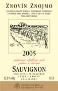 Sauvignon 2005 výběr z hroznů Znojemská Dobšice U Hájku písčito-hlinitá, černozem, vápenité spraše 26. 10.