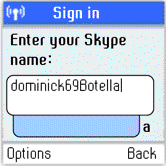 1 Poznámky: Použijte pro změnu malých a velkých písmen nebo numerickou klávesnici při zadávání Skype jména a hesla. Skype jména mohou mít 6 3 znaků.