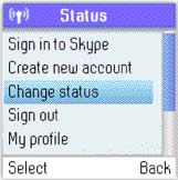 n Nastavení Skype Změna vašeho online statusu Váš online status může být viditelný pro všechny vaše Skype kontakty, které máte autorizované.
