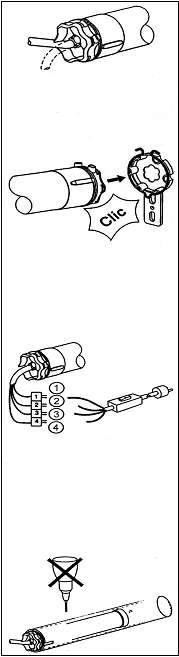 Vedení kabelu Podle použití a způsobu montáže můžete vést kabel z hlavy pohonu axiálně nebo radiálně.