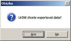 Poznámka: V případě, že se objeví okno s chybovou hláškou, jde o problém na straně USB disku. I když je USB disk správně nainstalován, import a export v tomto případě nebude funkční.