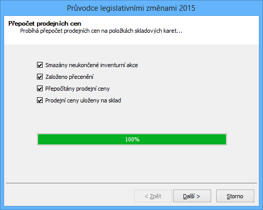 Průvodce legislativními změnami k 1. 1. 2015 Výsledné prodejní ceny s DPH budou zaokrouhleny podle aktuálního nastavení v globální konfiguraci.