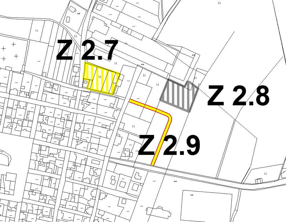 Změna Z 2.7, Z 2.8 a Z 2.9 k.ú.