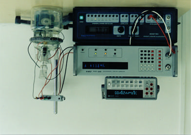 Obr.1: Experimentální zarízení pro elektrochemické merení Obr.