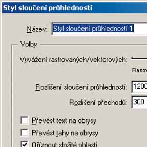 7. Práce s průhledností o podporu křivek ve formátu Type 1. Existují tak technicky dvě různé verze OpenType: jedna s TrueType křivkami a druhá s křivkami Type 1.
