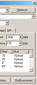 Ve zlomových osvitové jednotky Heidelberg aplikacích nezapínat správu Primesetter. Zvolit verzi barev (CMS), všechna data musí PostScriptu 3.