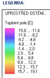 Tloušťka tepelné izolace vnějšího ostění, které je provedeno z fasádních polystyrénových